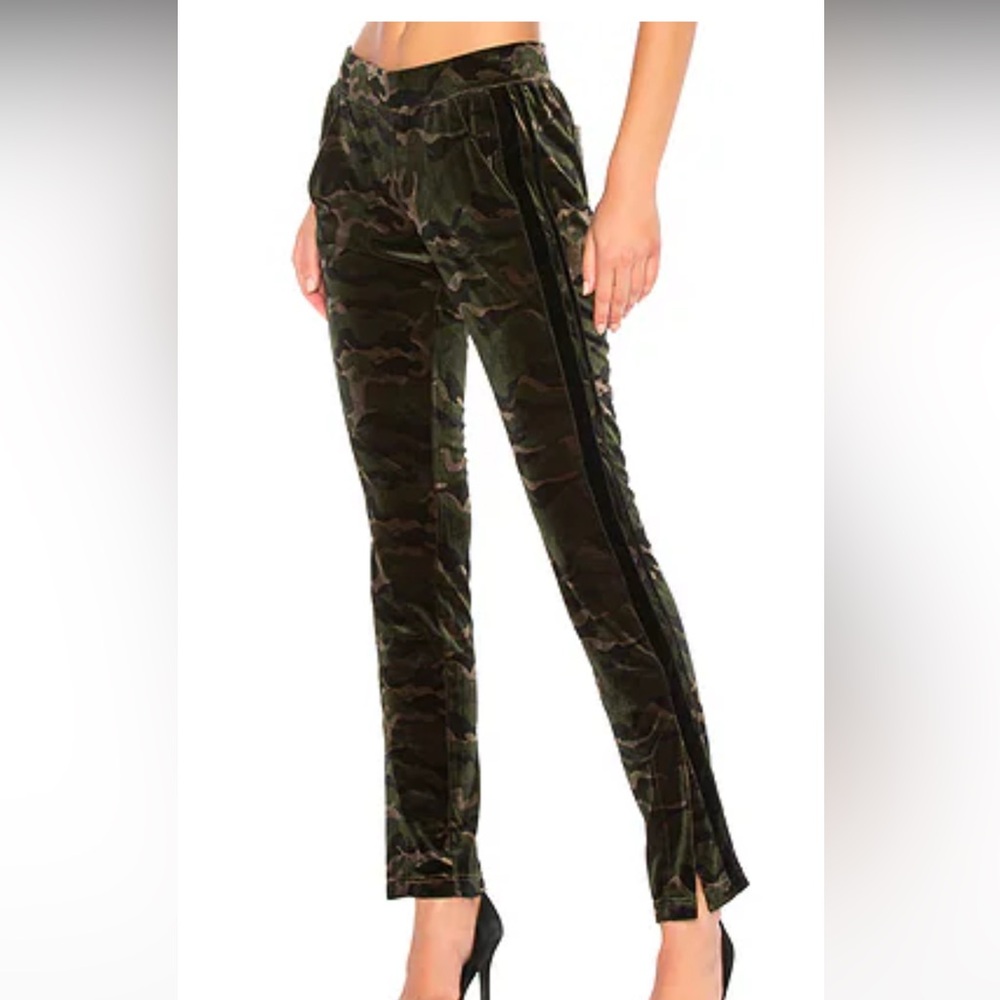 Pam and Gela velvet camp track suit pants